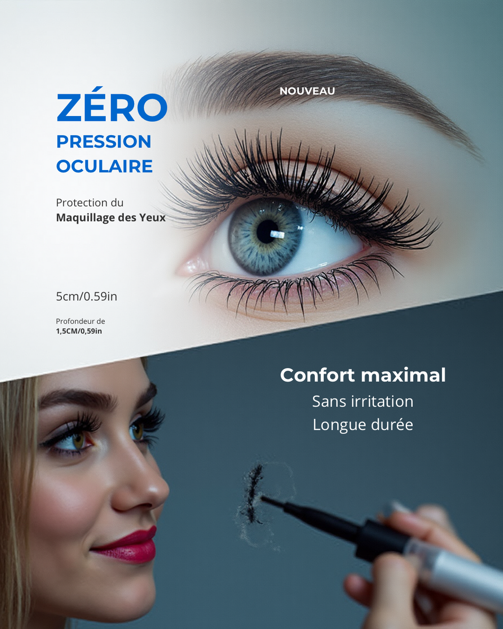 Masque de sommeil 3D – Occultant, confortable et respirant
🌑 Blocage lumière 100% · 💪 Récupération profonde · 🌿 Anti-migraine