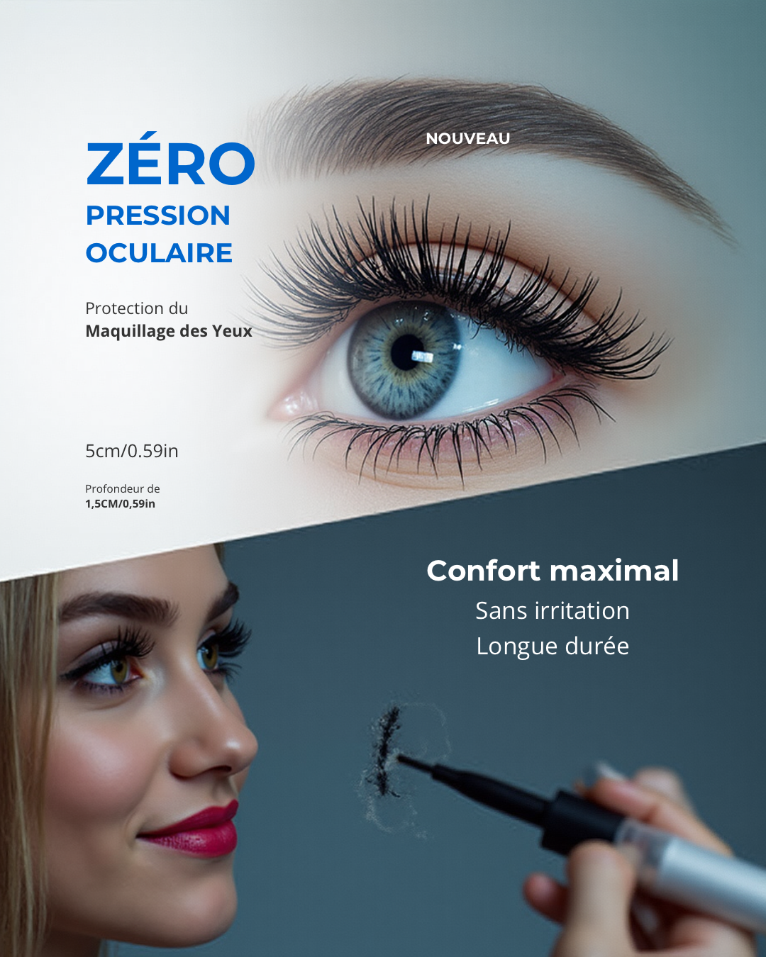 Masque de sommeil 3D – Occultant, confortable et respirant
🌑 Blocage lumière 100% · 💪 Récupération profonde · 🌿 Anti-migraine